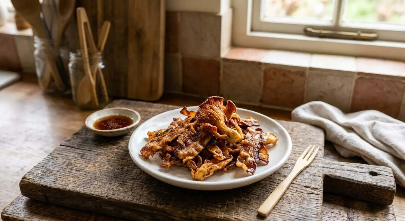 Crispy Pink Oyster Bacon